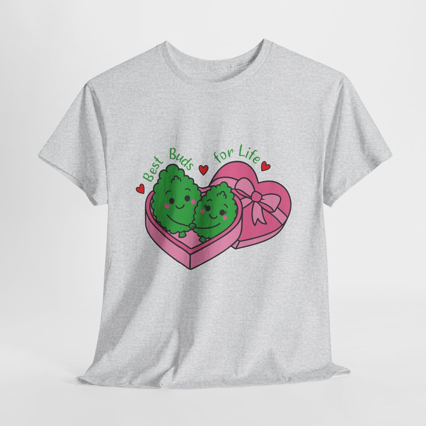 Friendship Heart Tee — “Best Buds for Life” Cute Plant Friends Valentine T‑Shirt