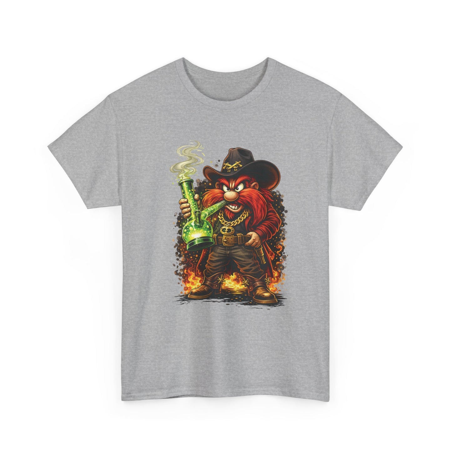 Viking Alchemist Graphic Tee — Fiery Dwarf with Potion