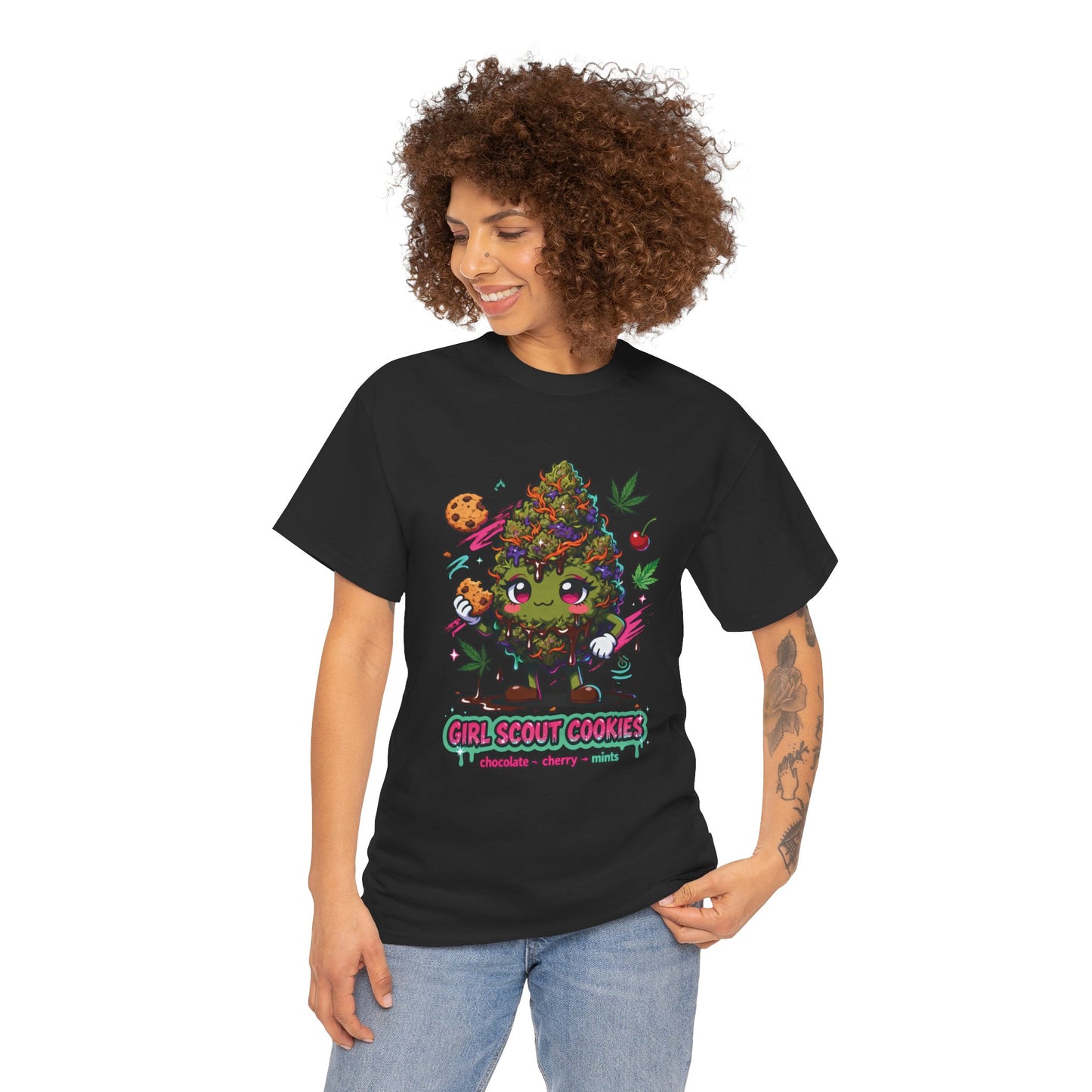 Girl Scout Cookies 420 Tee — Cute Bud Character Graphic T-Shirt