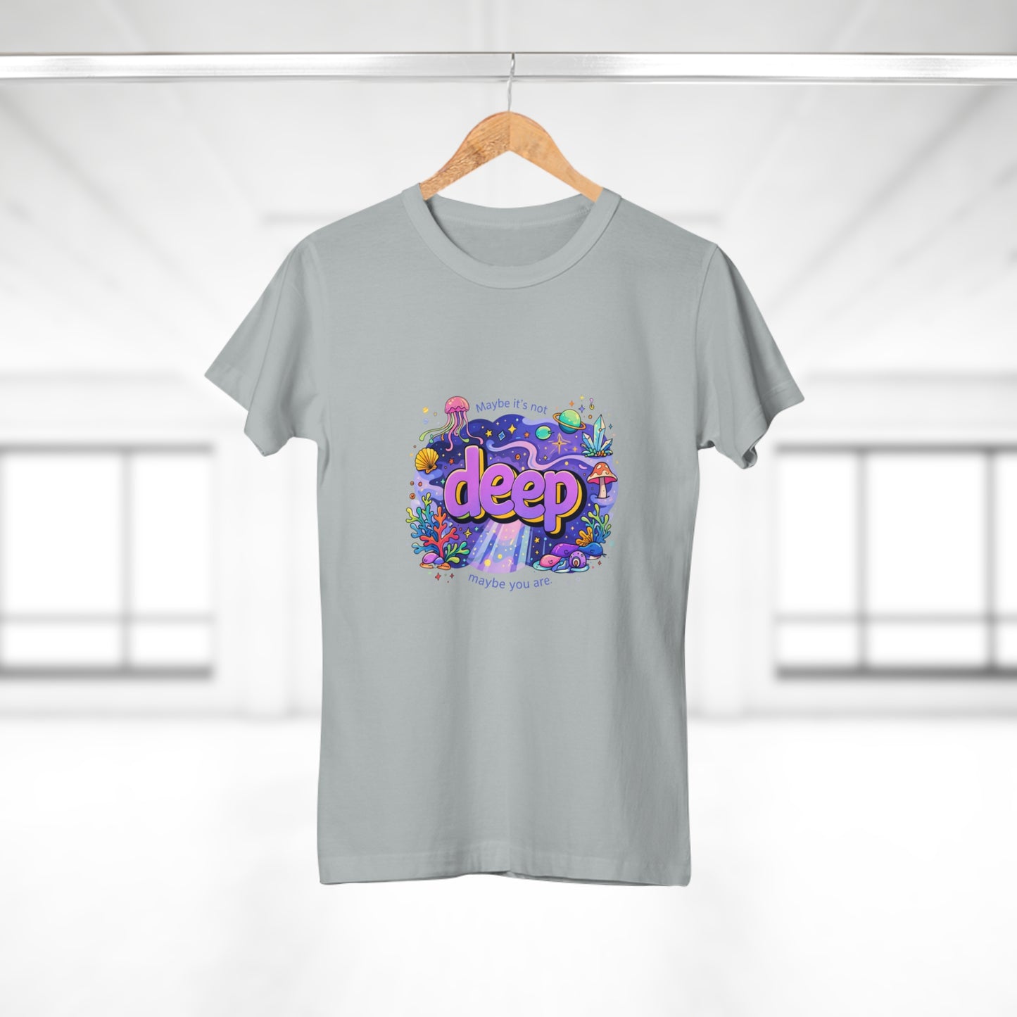 Deep Ocean Graphic T-Shirt — "Deep" Colorful Underwater Design