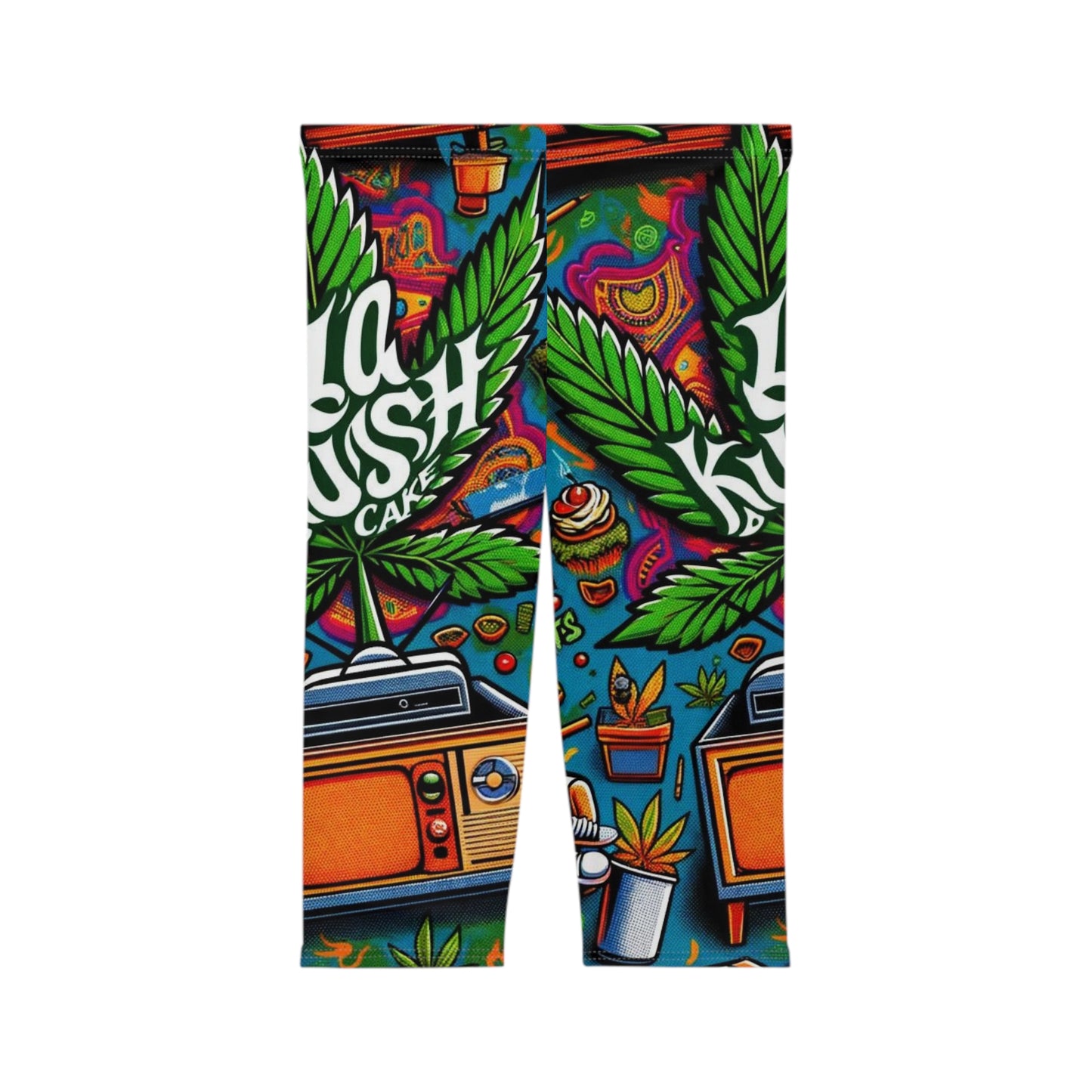 Women’s Capri Leggings LA Kush Cake
