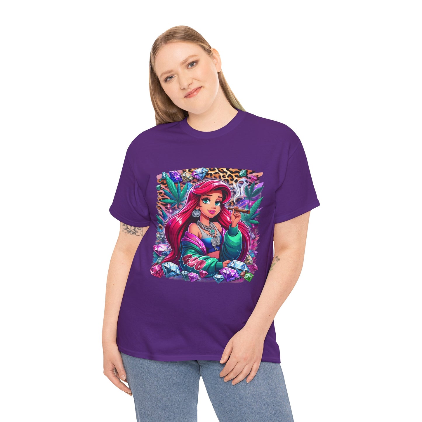 Ariel Retro Pop Art Tee — Colorful Mermaid Graphic T-Shirt