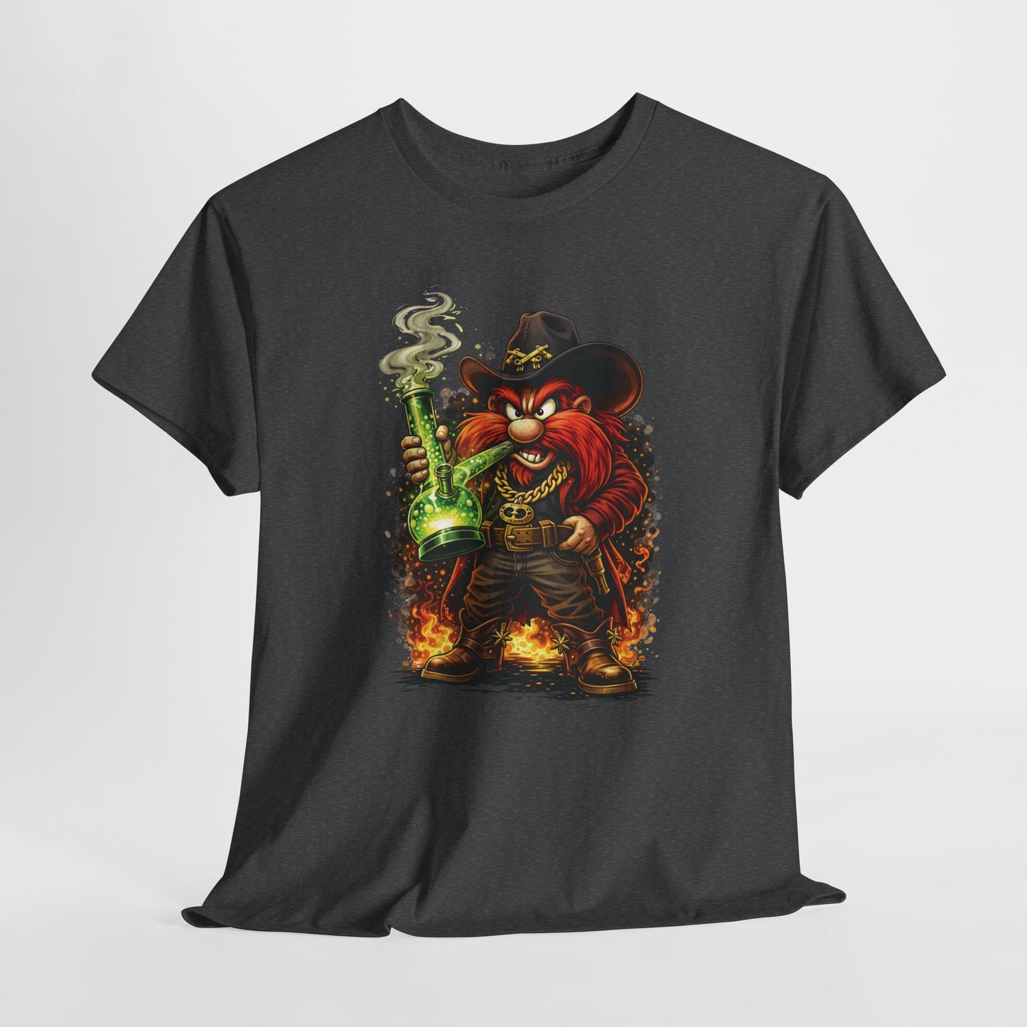 Viking Alchemist Graphic Tee — Fiery Dwarf with Potion