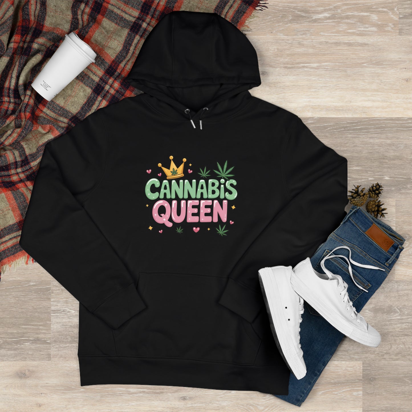 420 Queen Hoodie — 'I Like Big Blunts and I Cannot Lie' Graphic Pullover