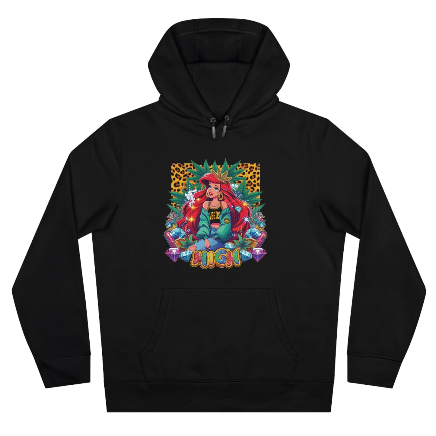 King Graphic Hoodie — 'Stoned and Boujee' Colorful Royal Queen Streetwear