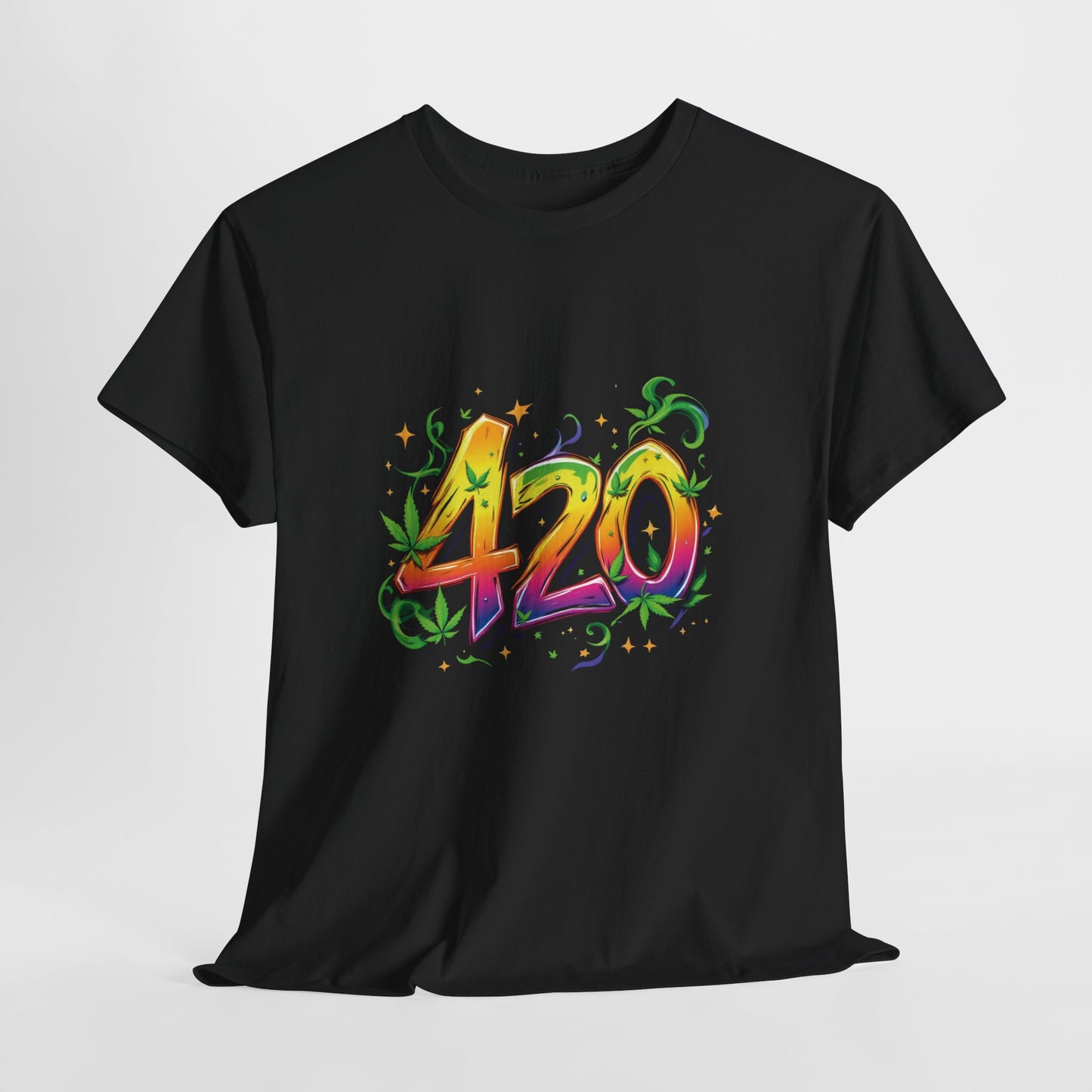 420 Colorful Tee — Psychedelic Stoner Graphic T-Shirt for 4/20 Celebrations