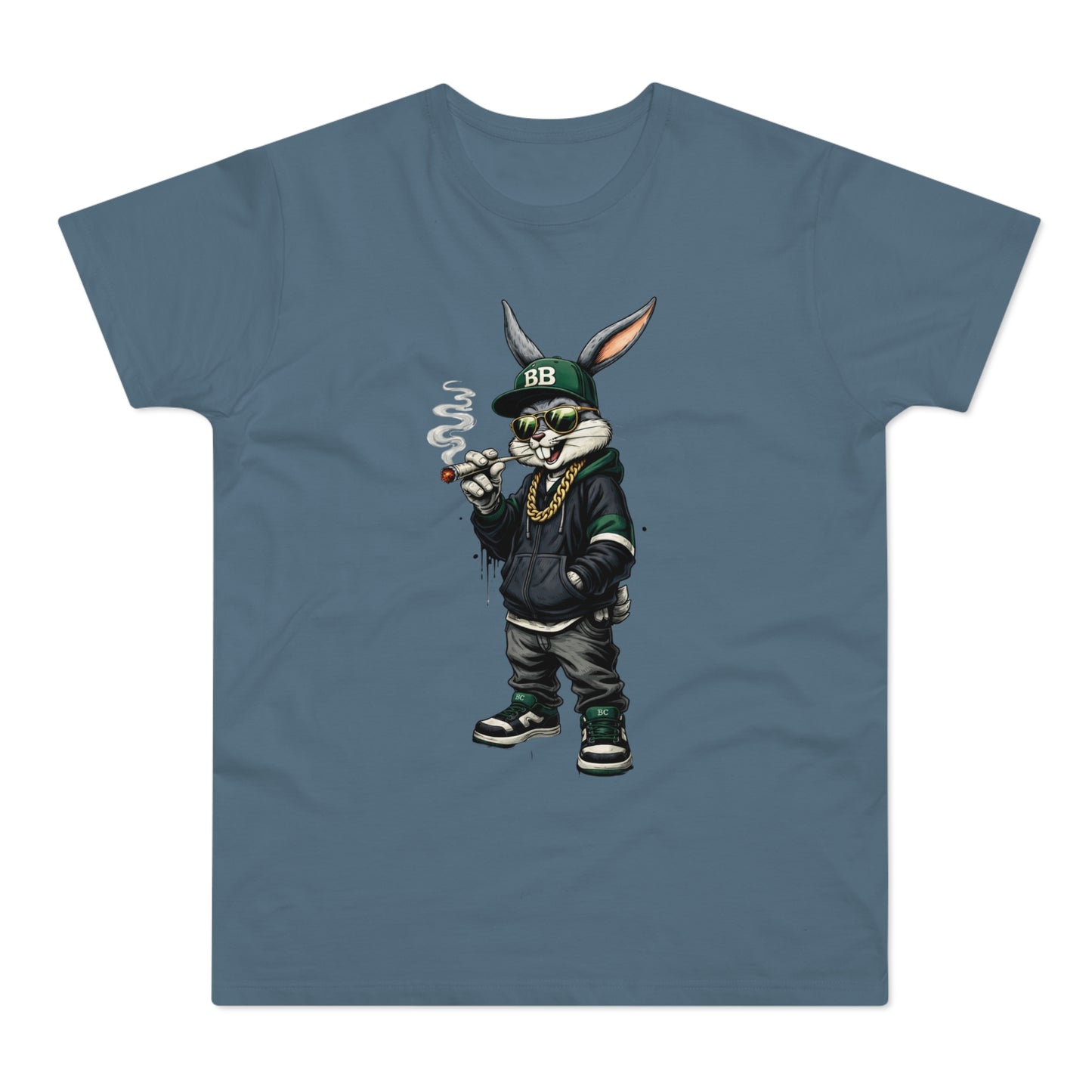 Streetwear Bunny Graphic T‑Shirt — Cool Hip Hop Rabbit Design
