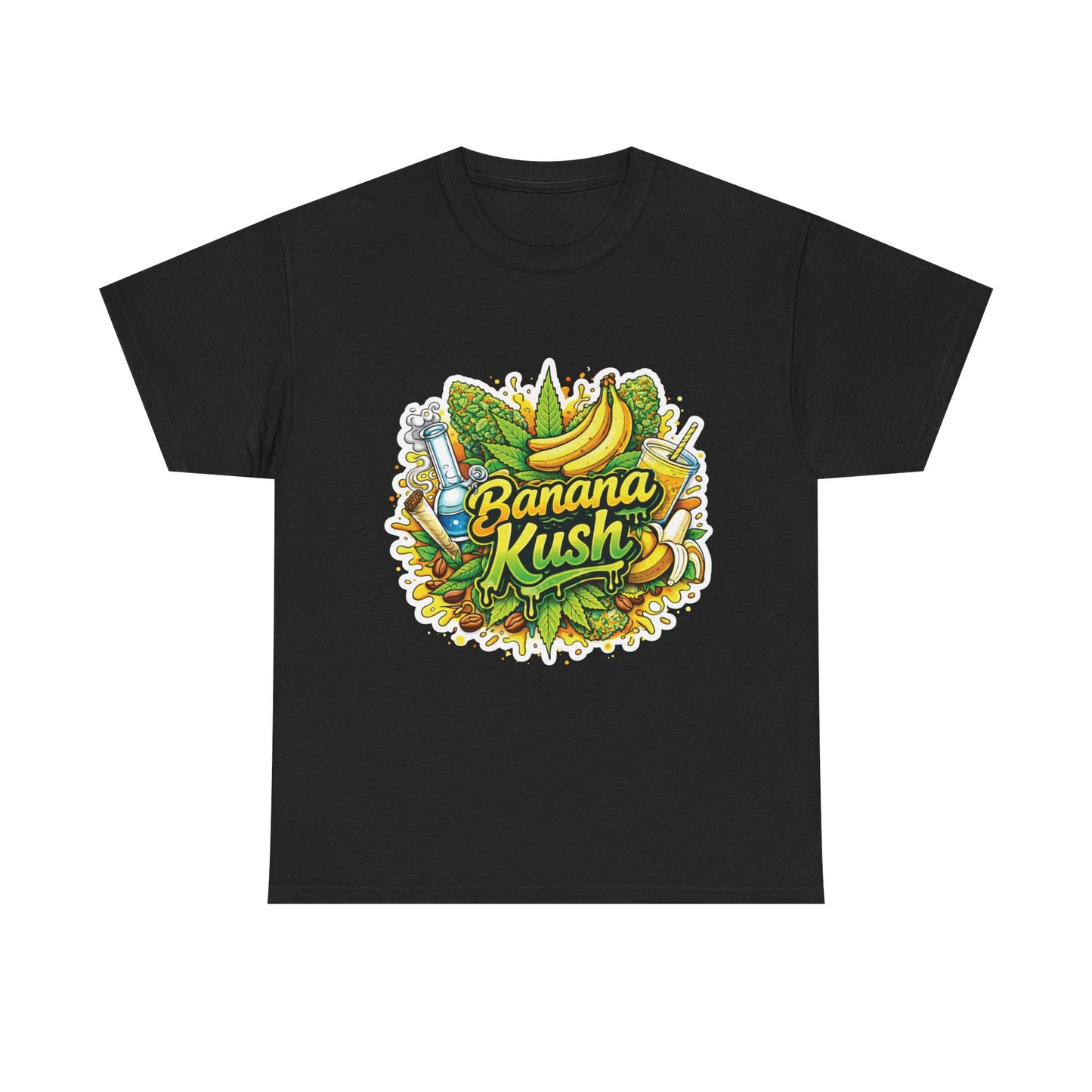 Banana Kush Graphic Tee — Tropical 420 Strain Shirt