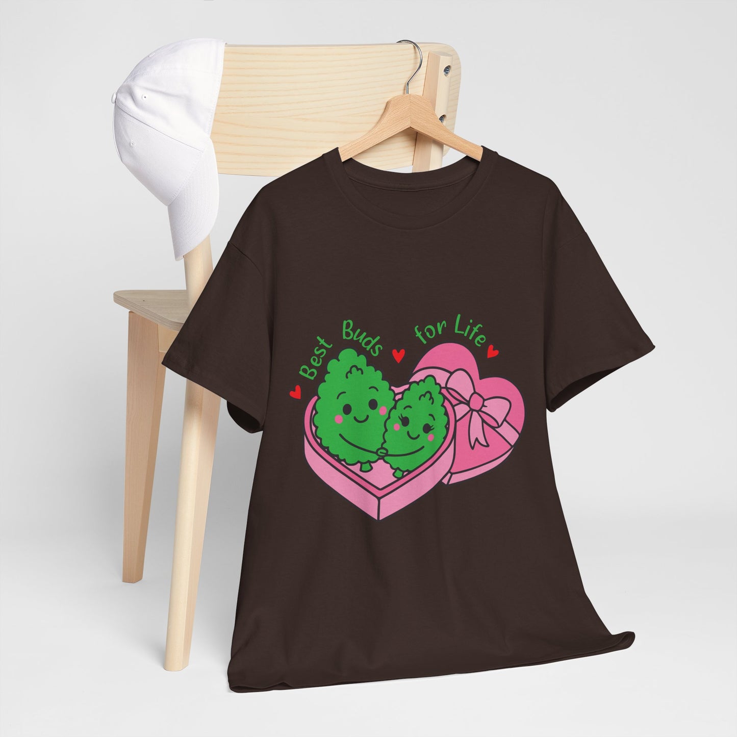 Friendship Heart Tee — “Best Buds for Life” Cute Plant Friends Valentine T‑Shirt