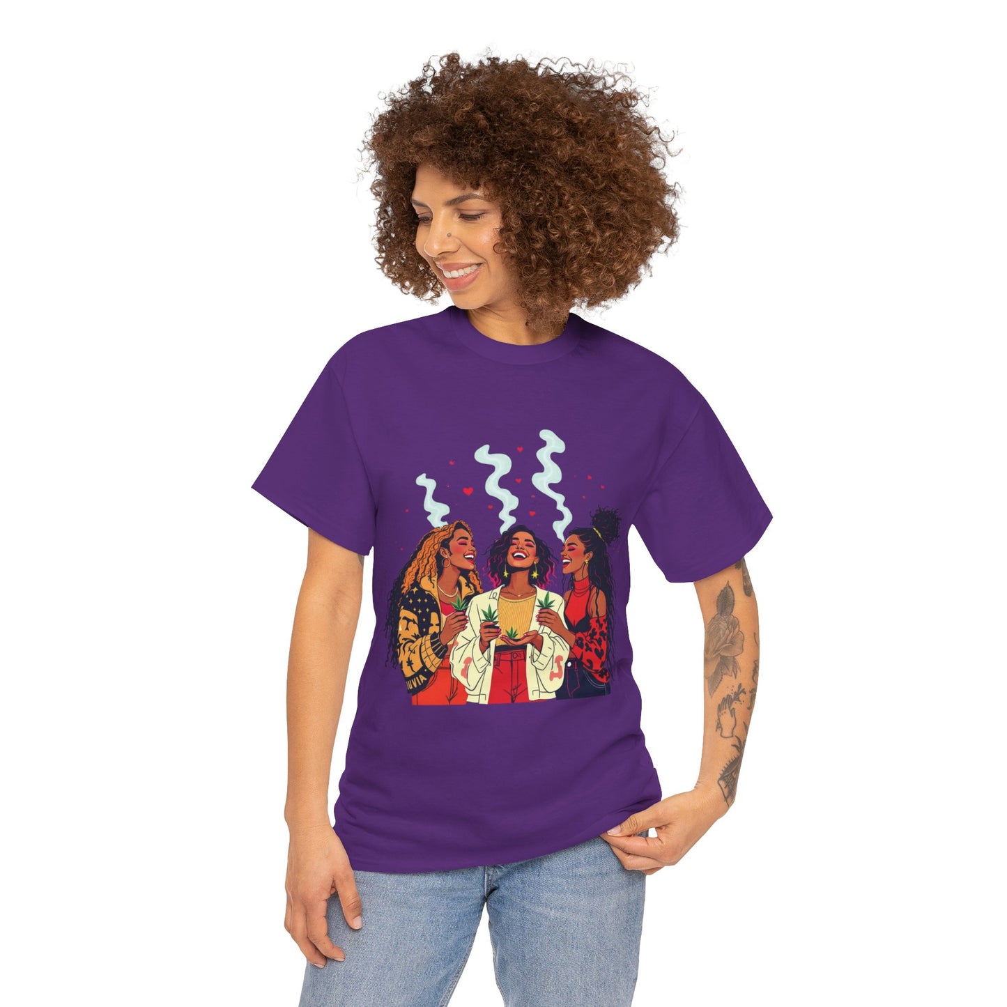 Sisterhood Vibes T-Shirt — Joyful Diverse Women Graphic Tee