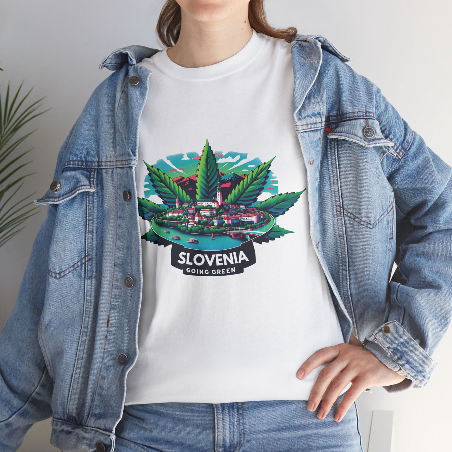 Slovenia is Going Green Heavy Cotton Tee