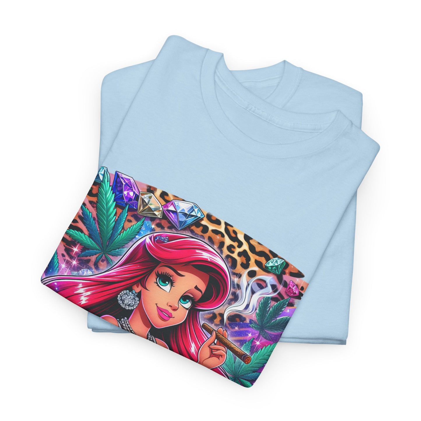 Ariel Retro Pop Art Tee — Colorful Mermaid Graphic T-Shirt