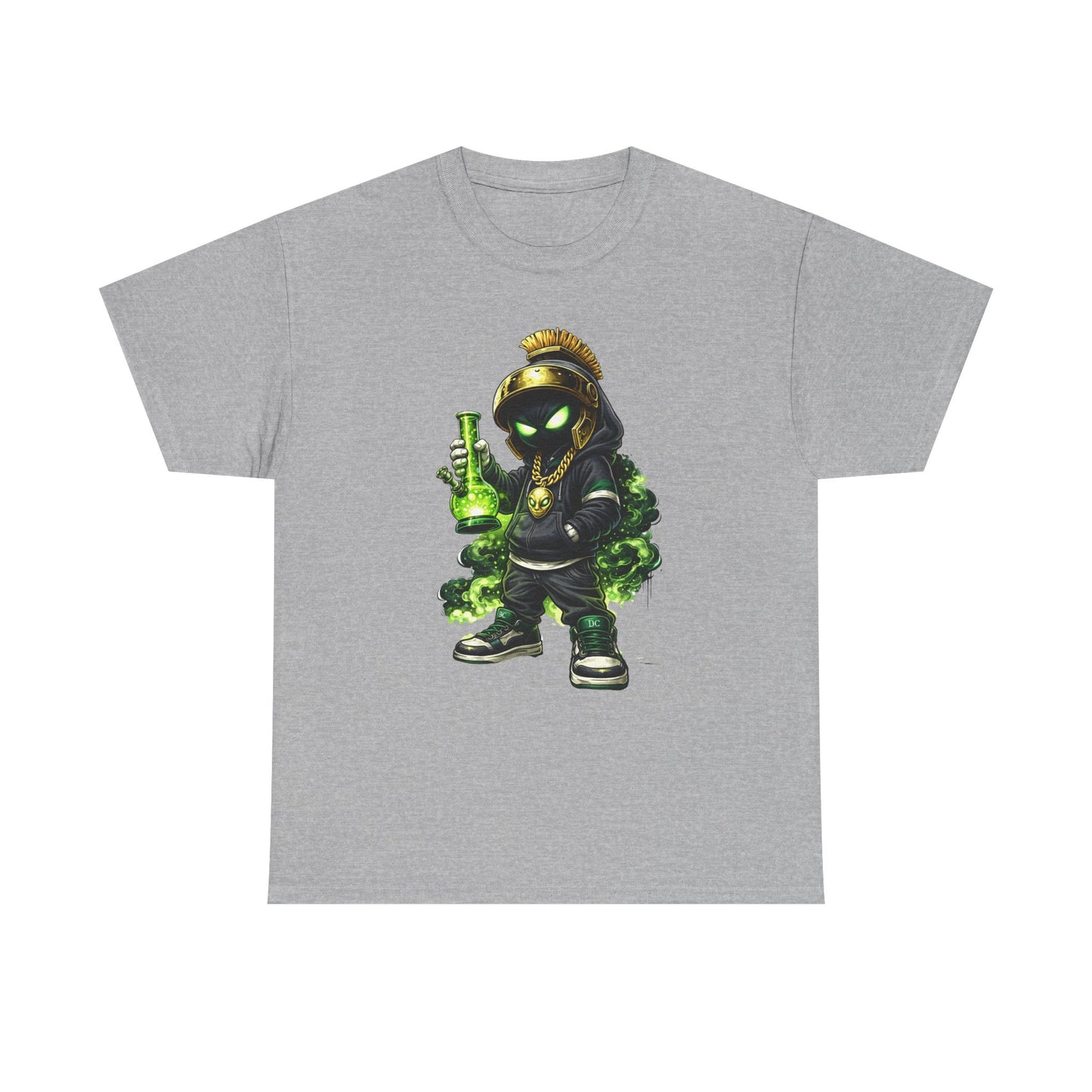 Rogue Alchemist Tee — Urban Streetwear Graphic T-Shirt with Green Potion Character