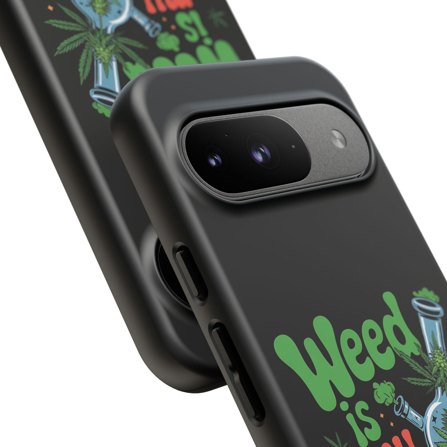 Phone Case — "Weed Is My Therapy" Retro Cannabis Design