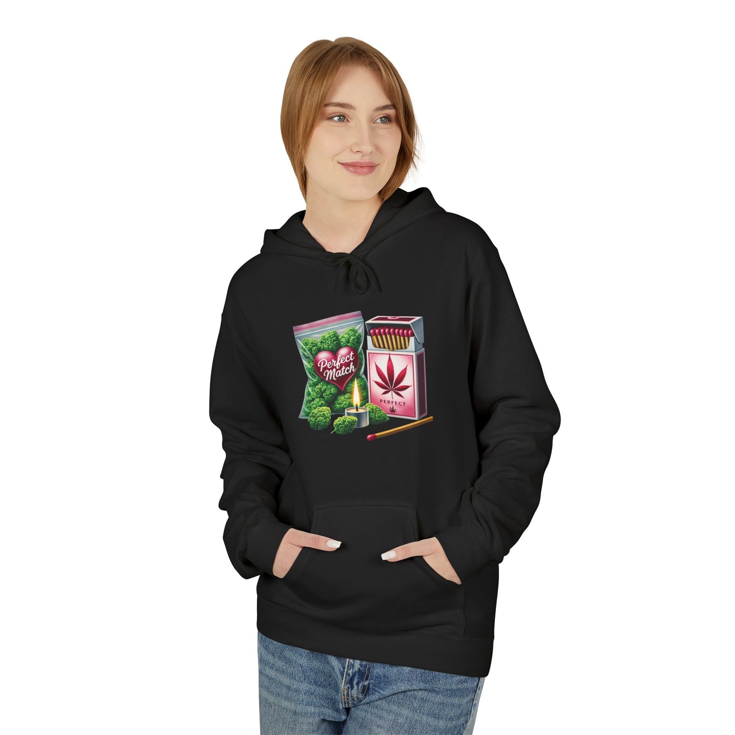 420 Heart Hoodie — Matchbox & Leaf Graphic Pullover