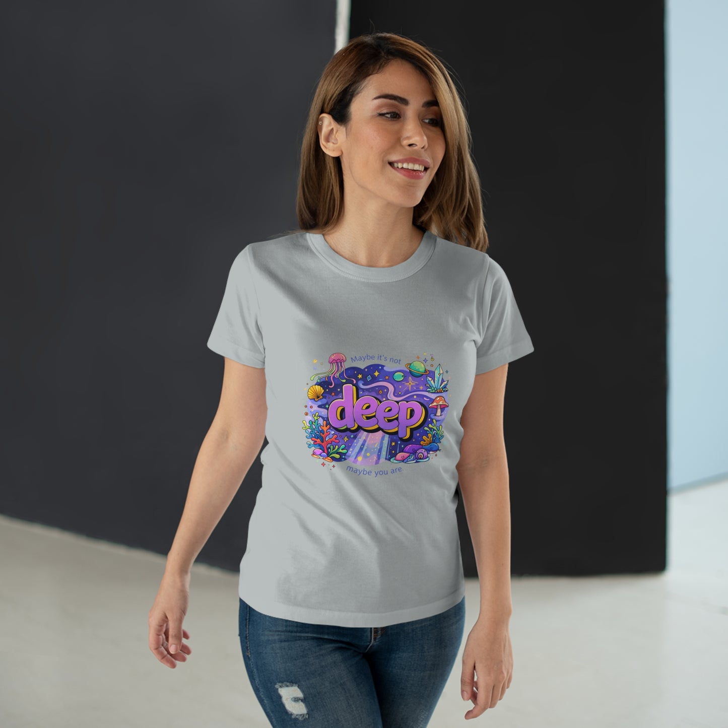 Deep Ocean Graphic T-Shirt — "Deep" Colorful Underwater Design
