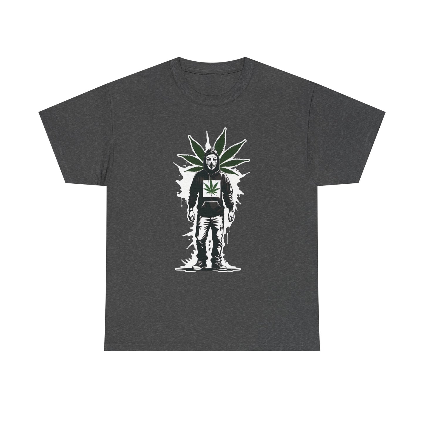 420 Stencil Graphic Tee — Leaf Hoodie Silhouette Shirt