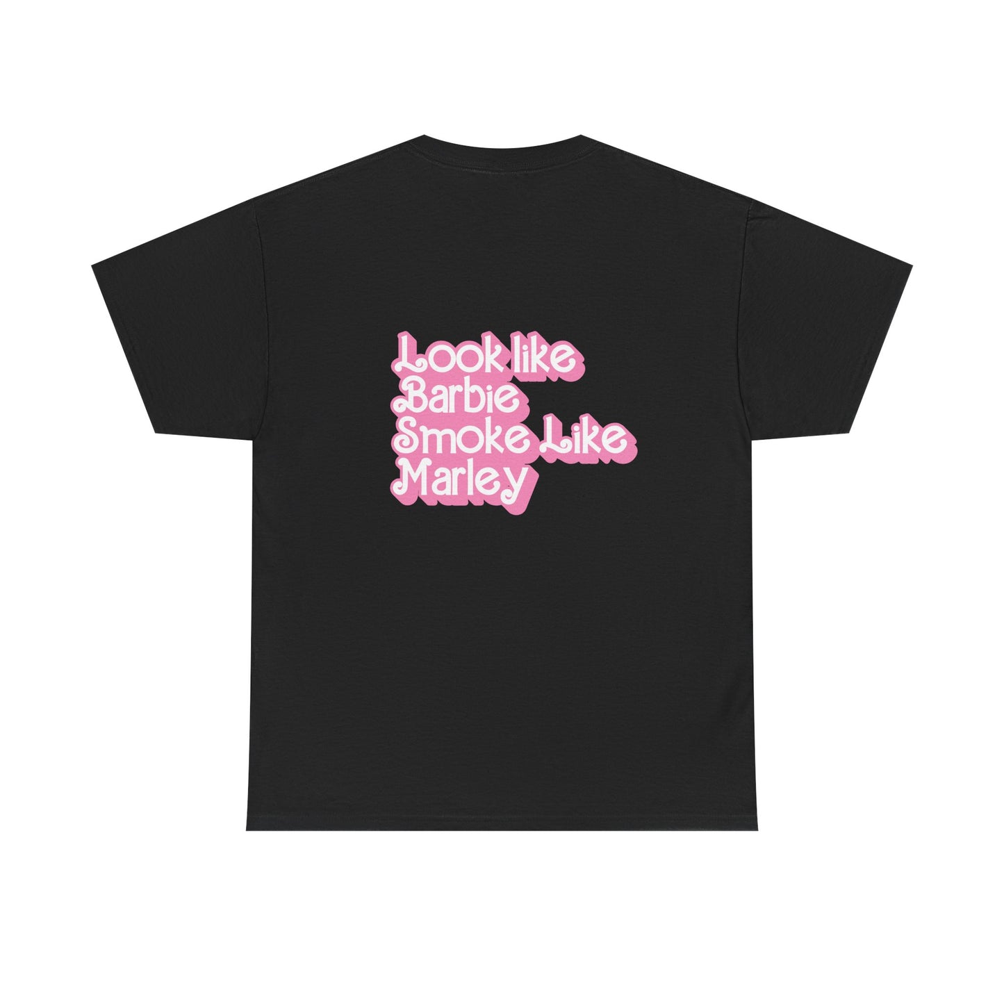 Cinderella Retro Pinup Tee — "Look Like Barbie, Smoke Like Marley" Graphic T‑Shirt