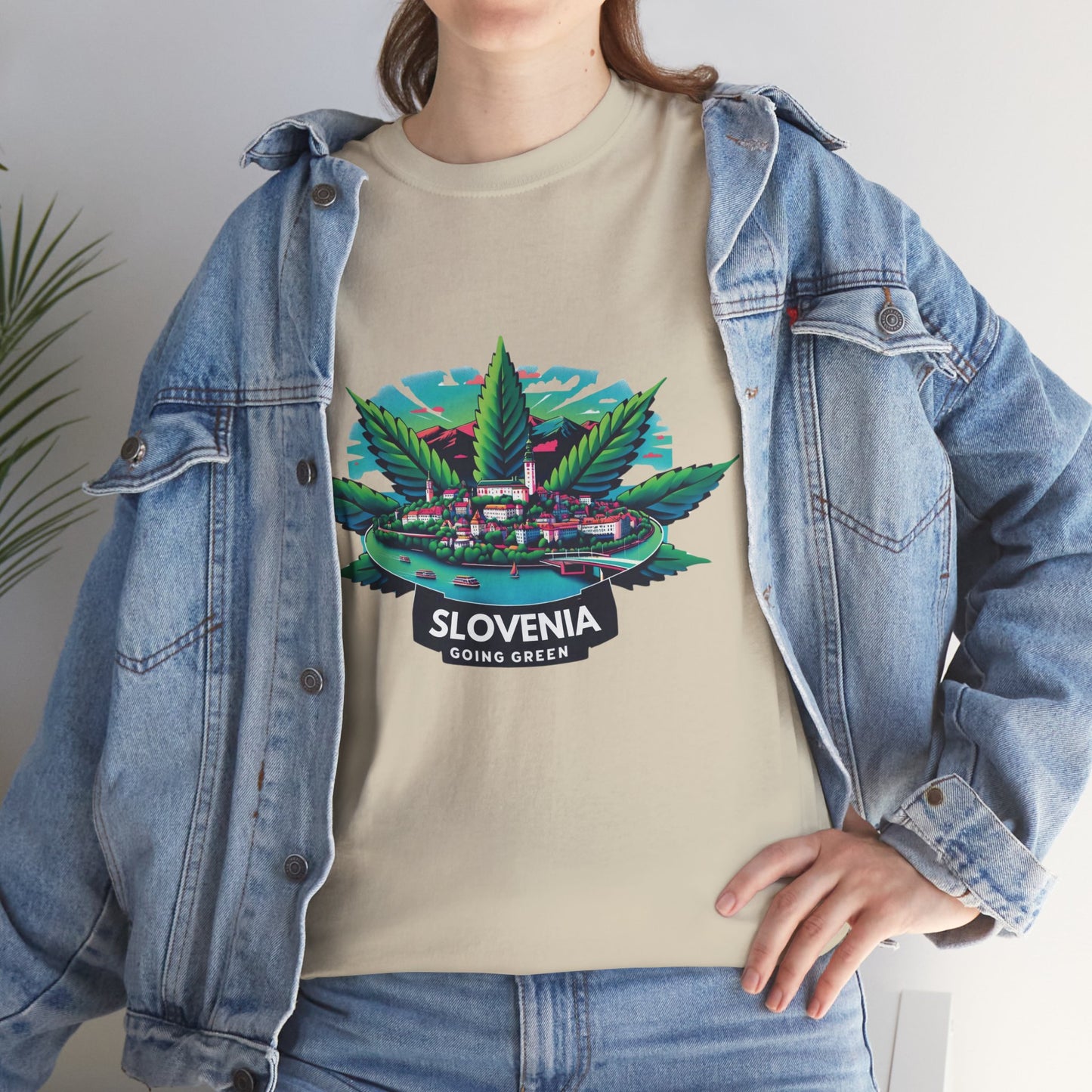 Slovenia is Going Green Heavy Cotton Tee