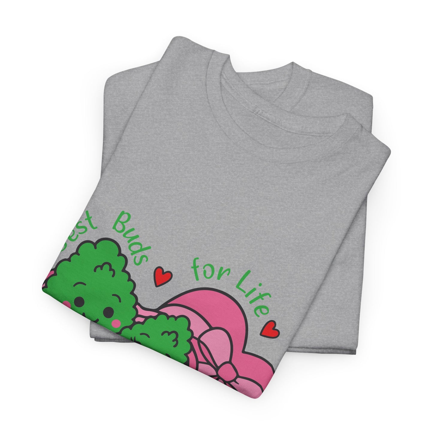 Friendship Heart Tee — “Best Buds for Life” Cute Plant Friends Valentine T‑Shirt