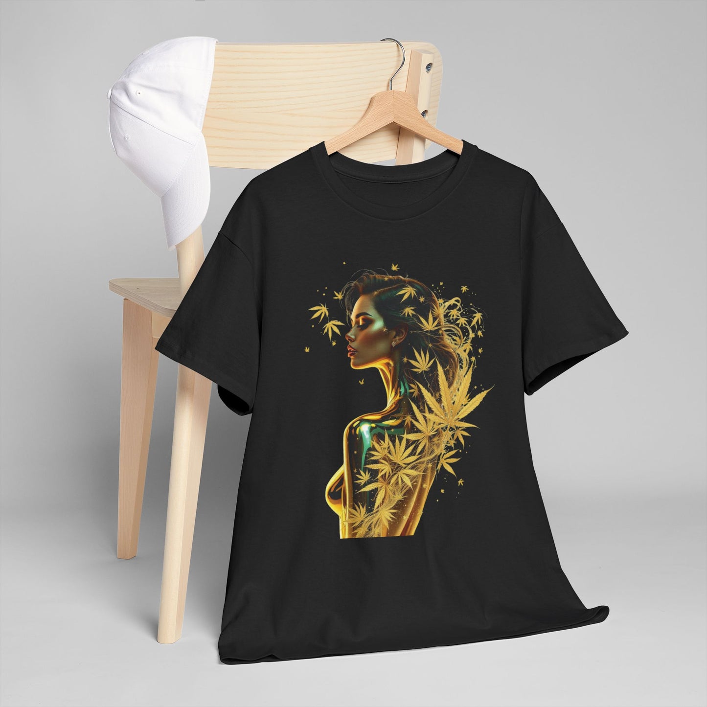 T-Shirt — Golden Goddess 420 Art Tee