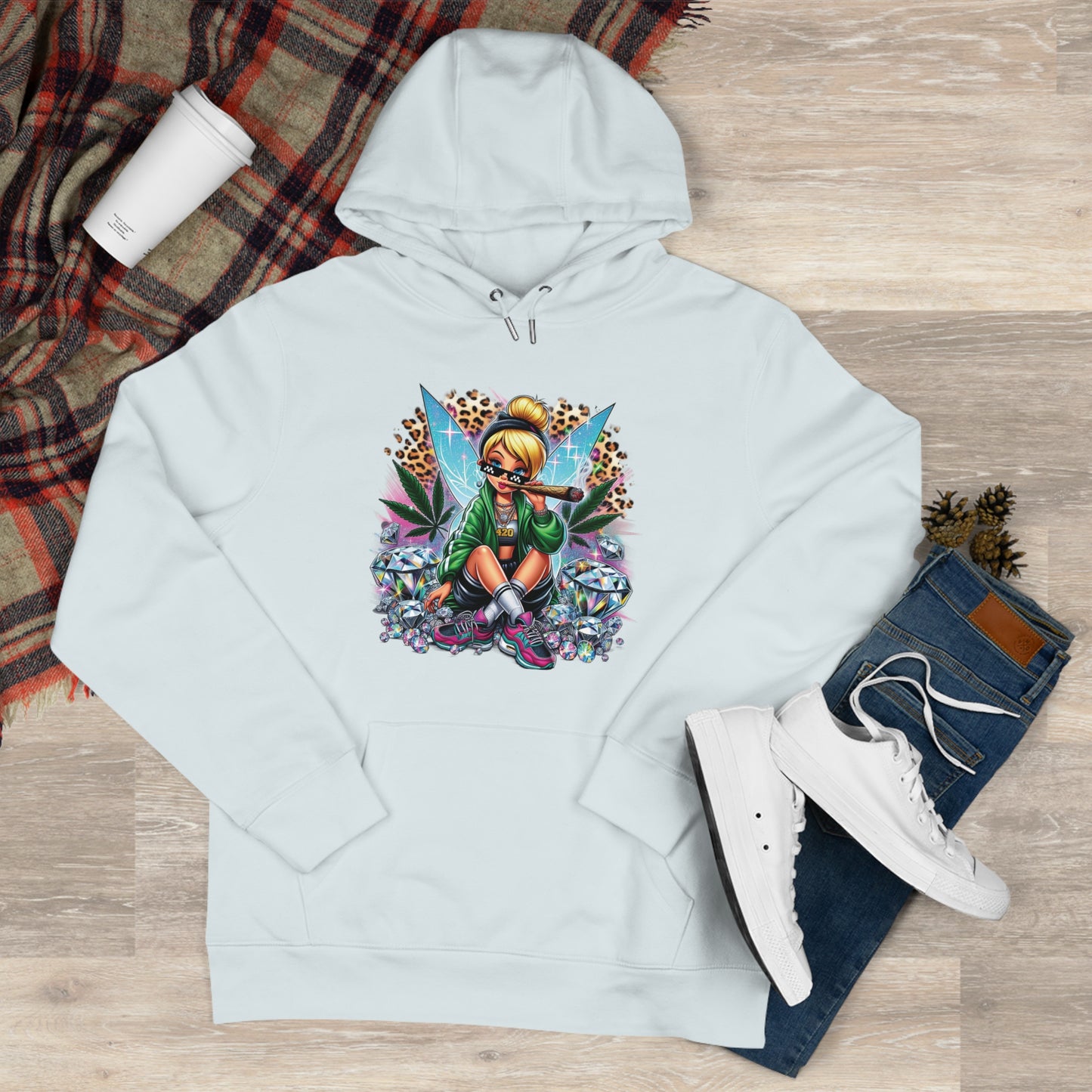 King Graphic Hoodie — Streetwear Fairy Girl Design
