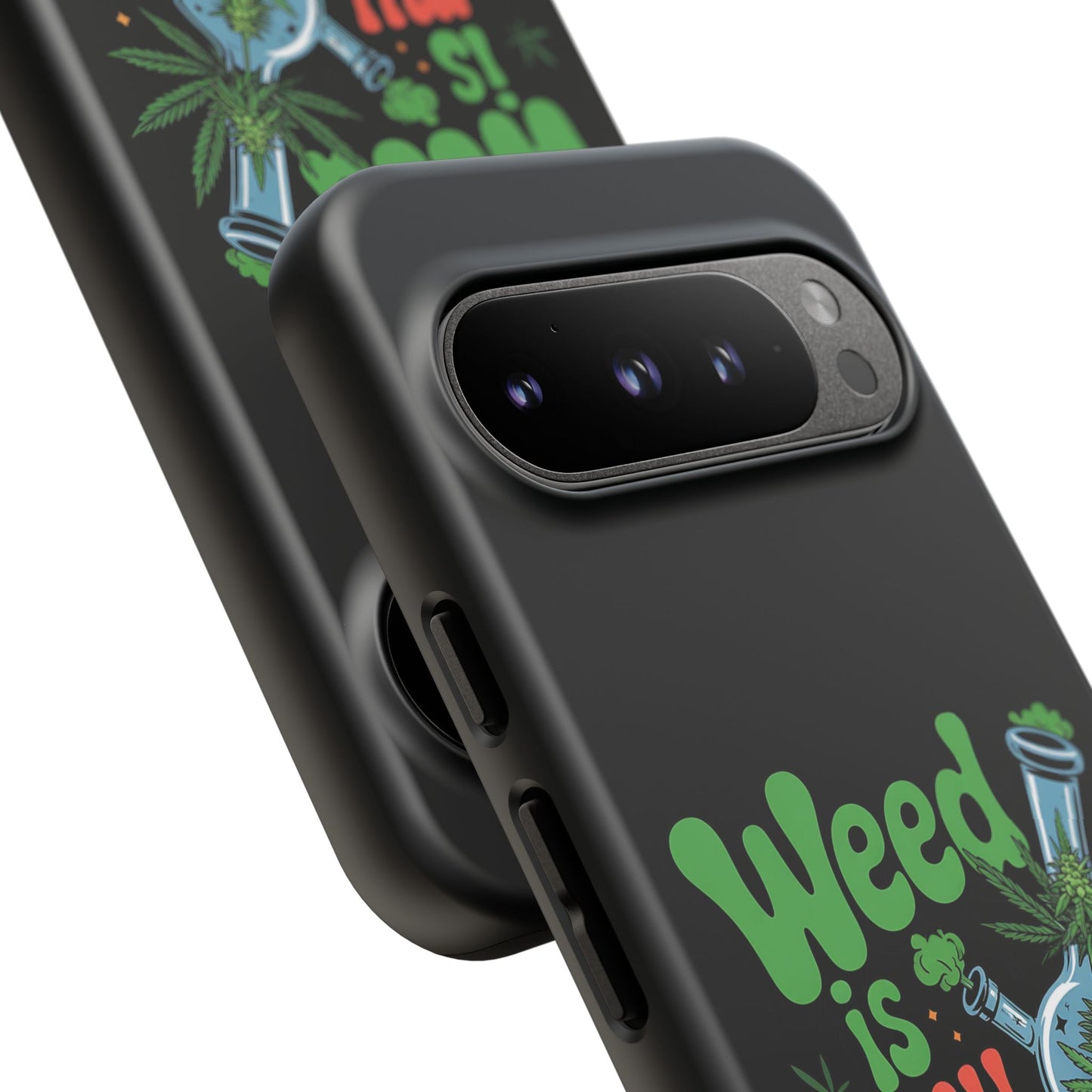 Phone Case — "Weed Is My Therapy" Retro Cannabis Design