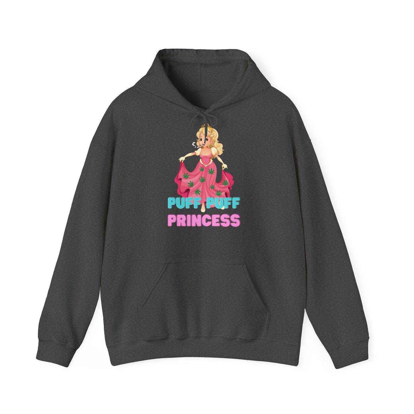 Unisex Heavy Blend Hooded Sweatshirt Princess Pink Design, Puff Princess, Gift for Her