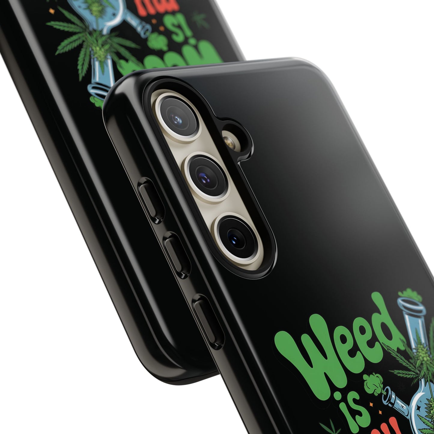 Phone Case — "Weed Is My Therapy" Retro Cannabis Design