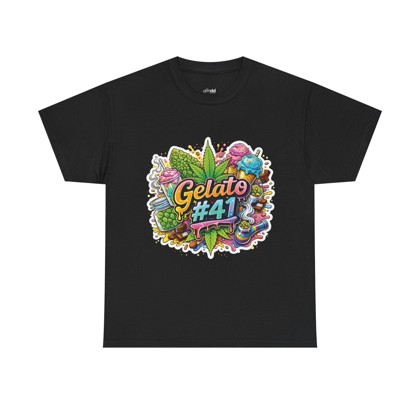 Gelato #41 Graphic Tee — Colorful Leaf Streetwear Shirt
