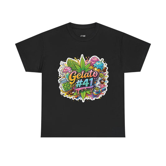 Gelato #41 Graphic Tee — Colorful Leaf Streetwear Shirt