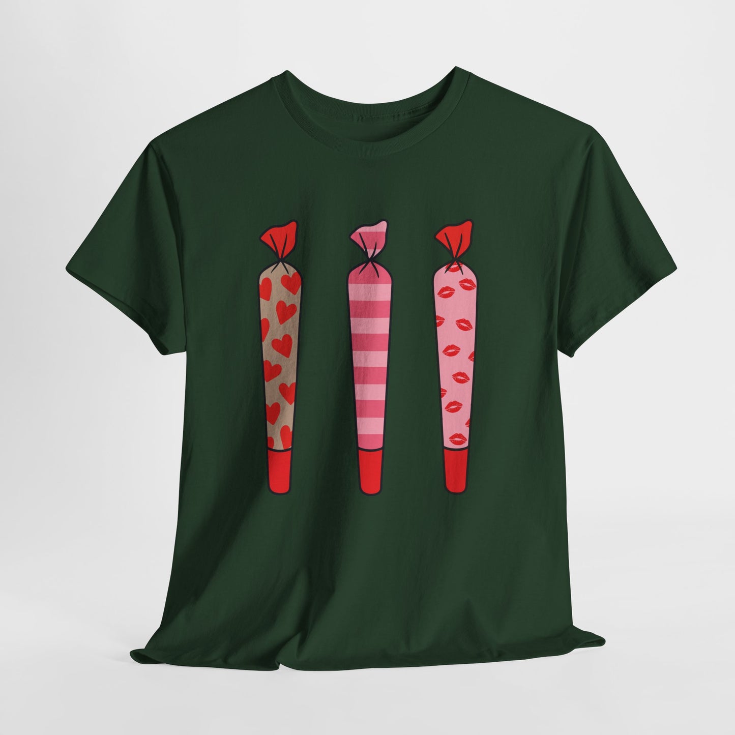 Valentine Joints Tee — Cute Pink Heart Joint Graphic T-Shirt