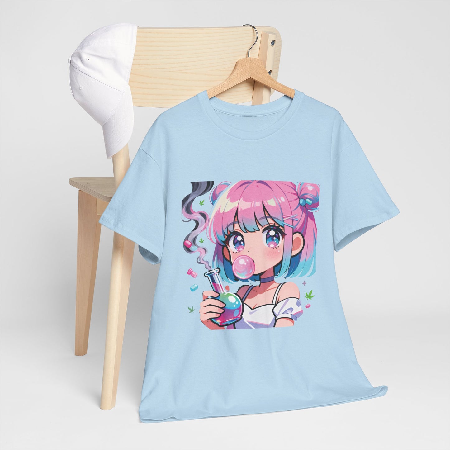 Kawaii Pastel Anime Girl Bong T‑Shirt