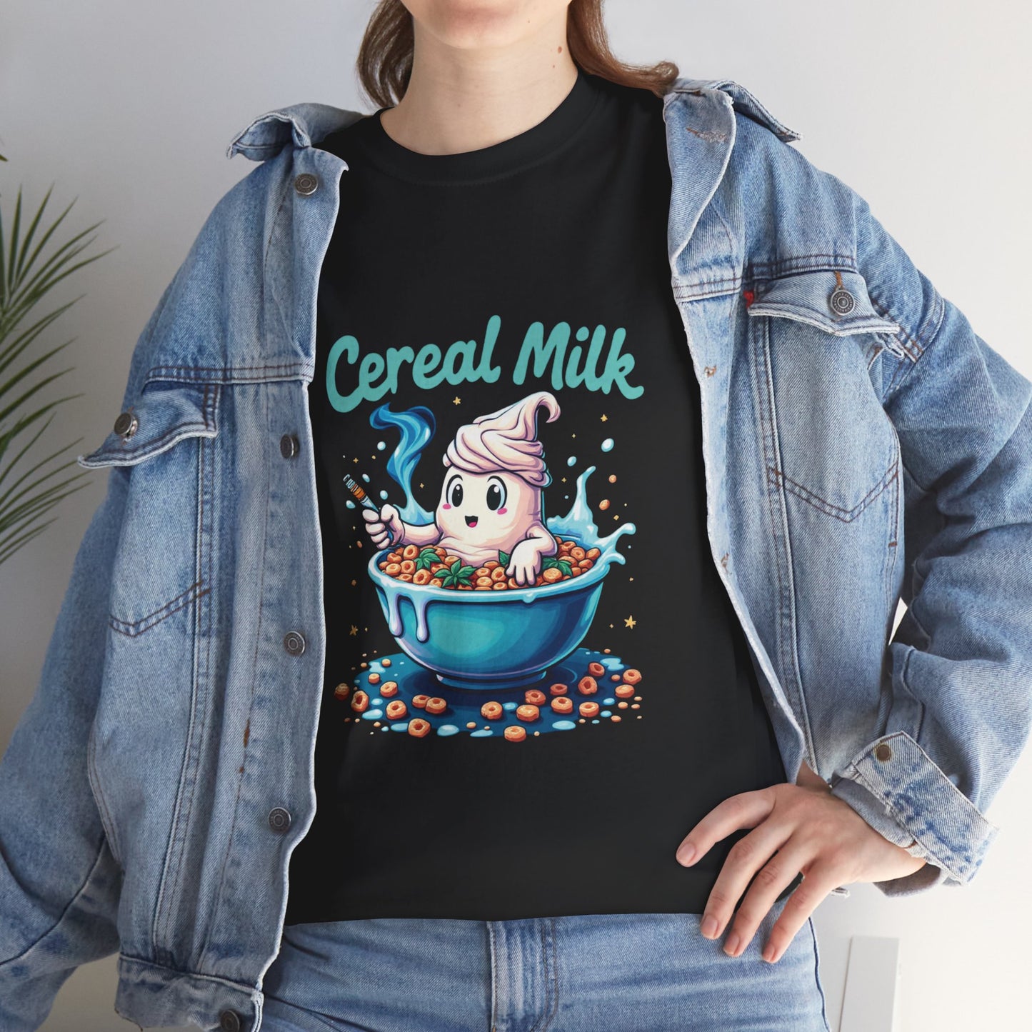 Cereal Milk Tee — Cute Cereal Mascot Graphic Shirt