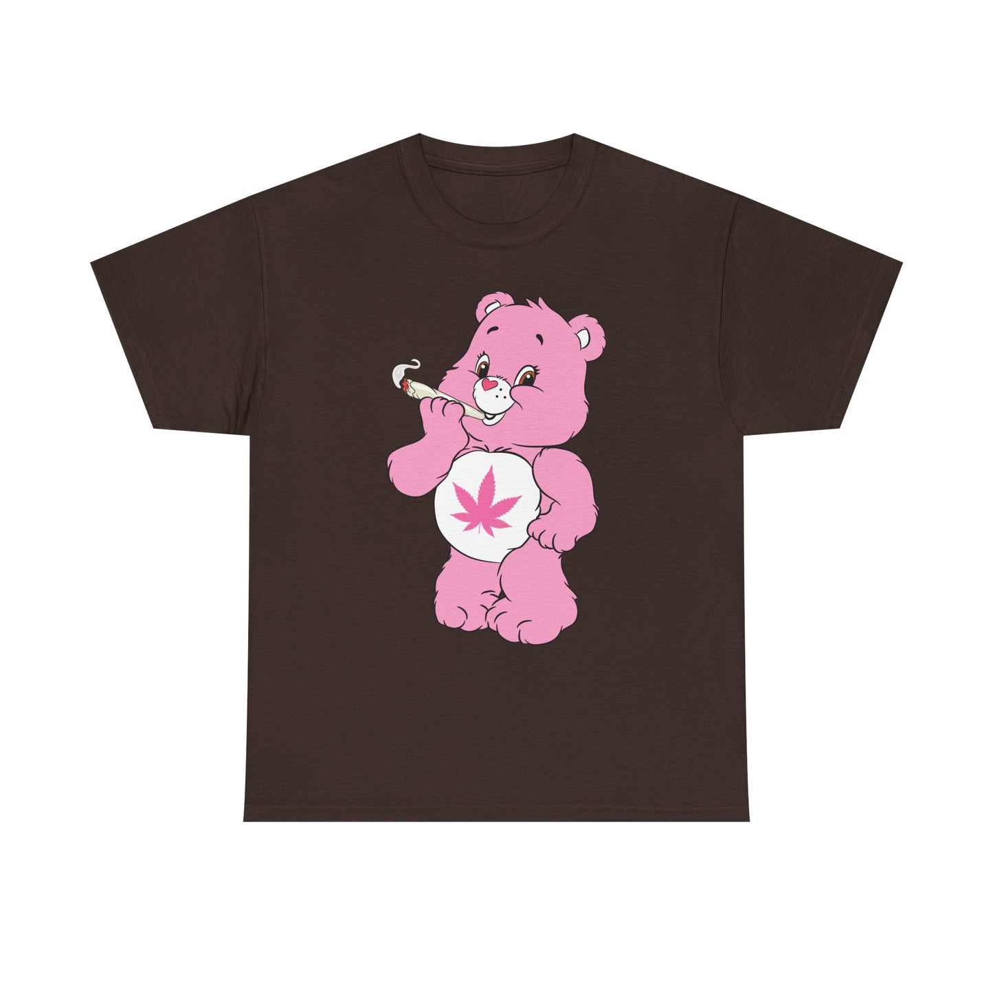 Pink 420 Bear T‑Shirt — Cute Stoner Graphic Tee