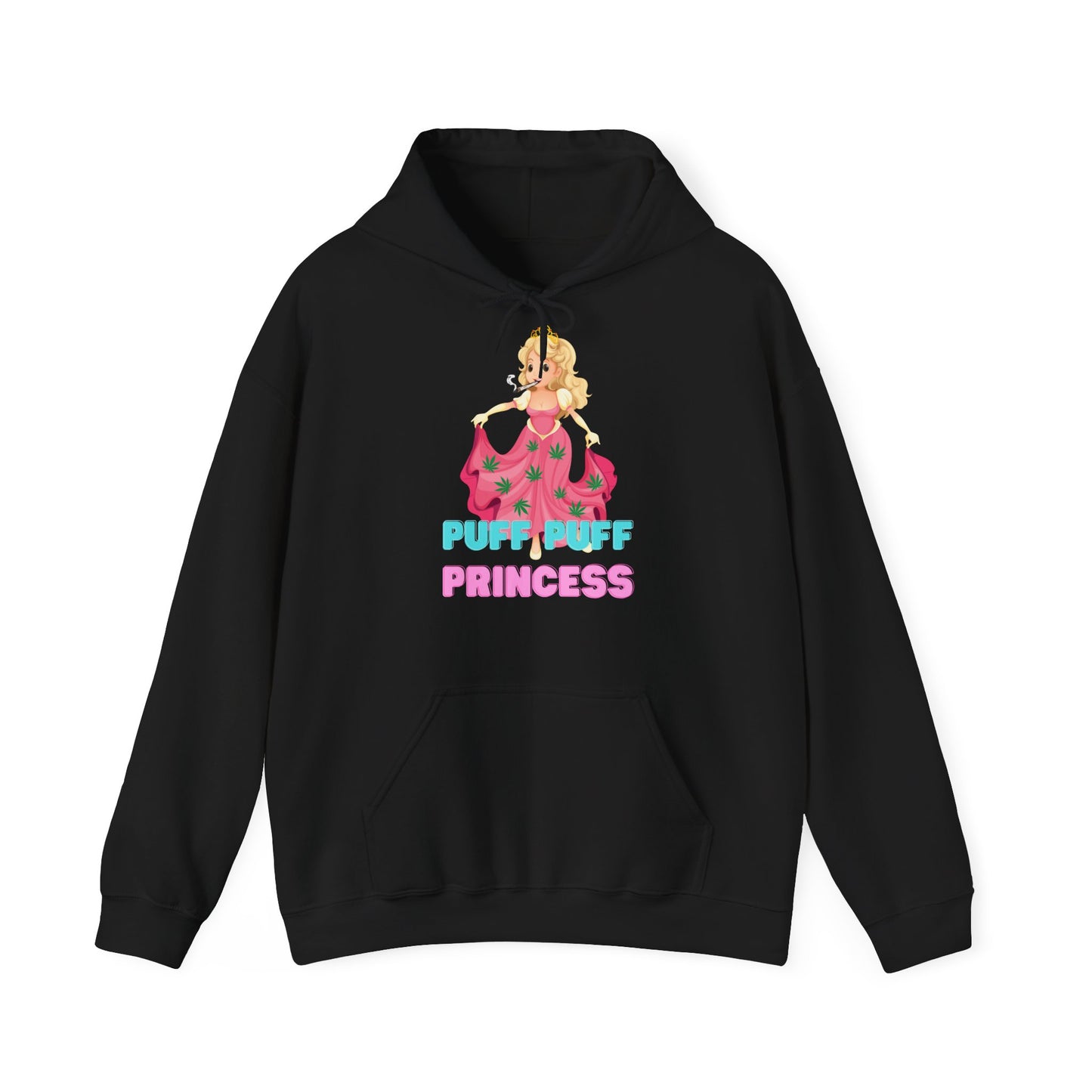 Unisex Heavy Blend Hooded Sweatshirt Princess Pink Design, Puff Princess, Gift for Her