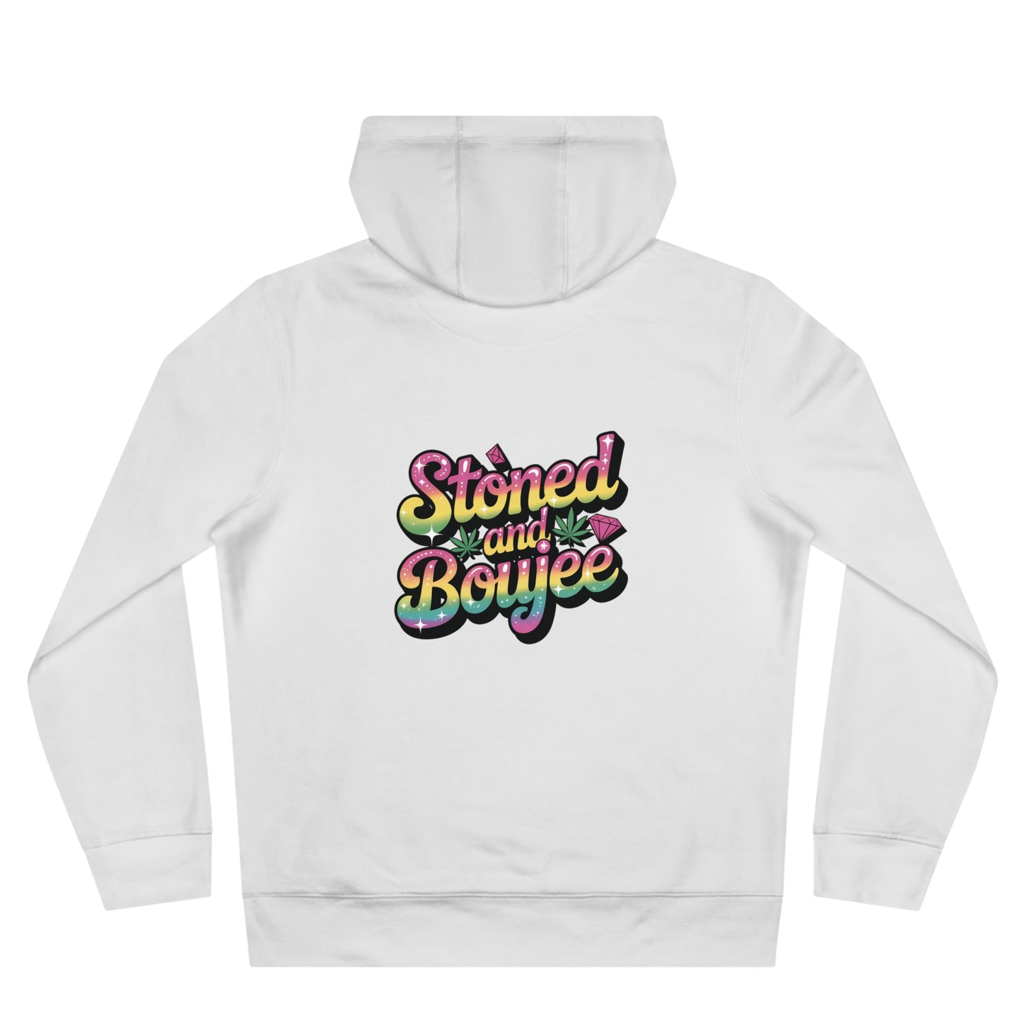 King Graphic Hoodie — 'Stoned and Boujee' Colorful Royal Queen Streetwear