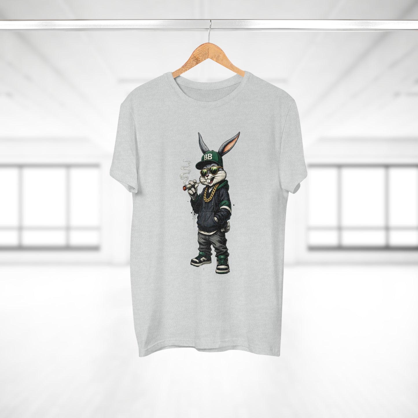 Streetwear Bunny Graphic T‑Shirt — Cool Hip Hop Rabbit Design