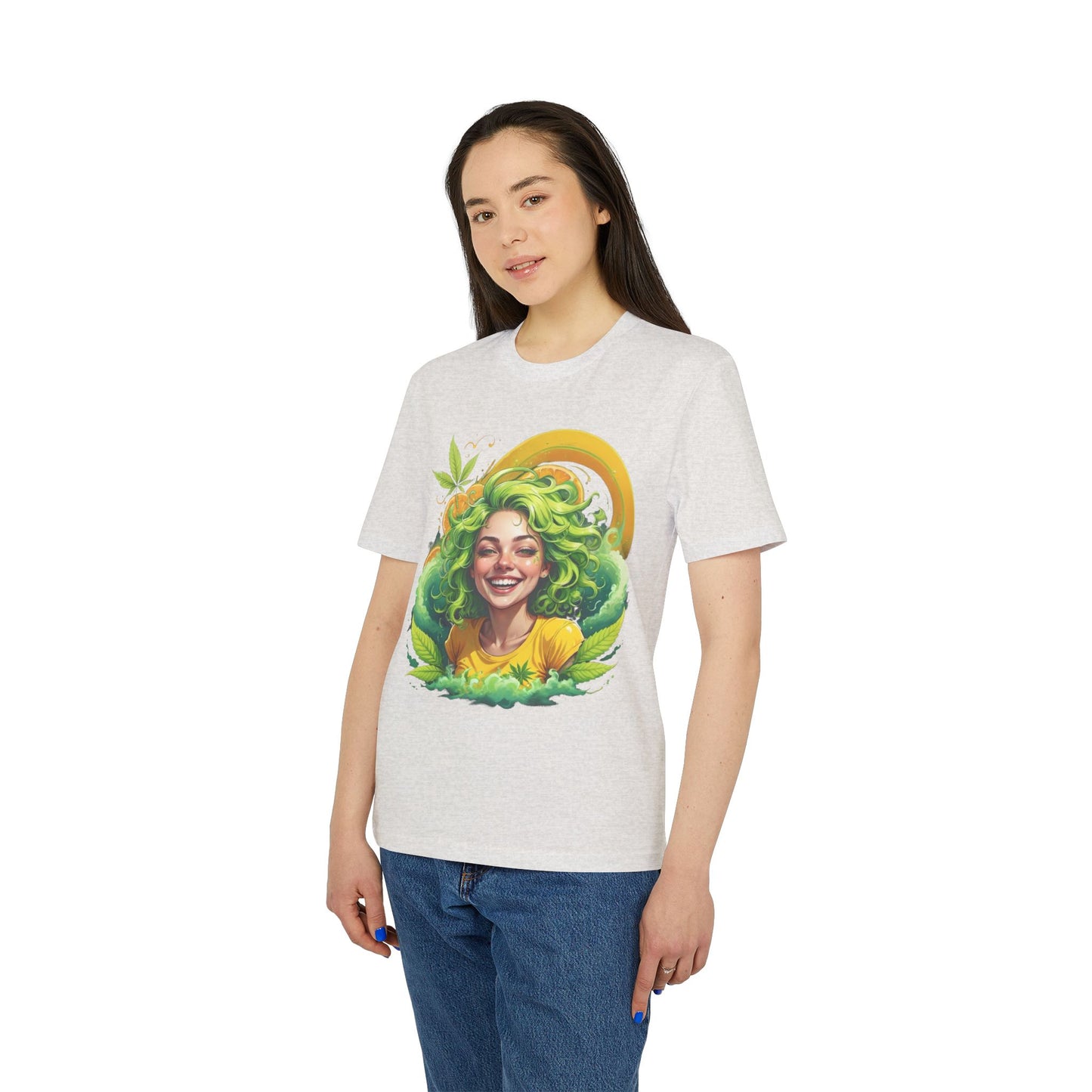 Herbal Vibes T-Shirt — "Girl Gone Herbal" Green Goddess Graphic Tee