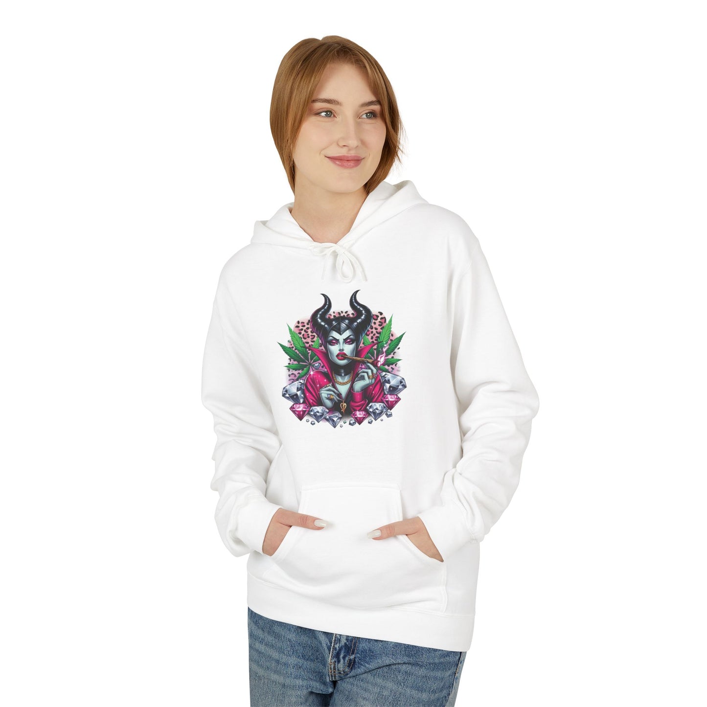 Floral Skull Hoodie – Goth Botanical Graphic Pullover