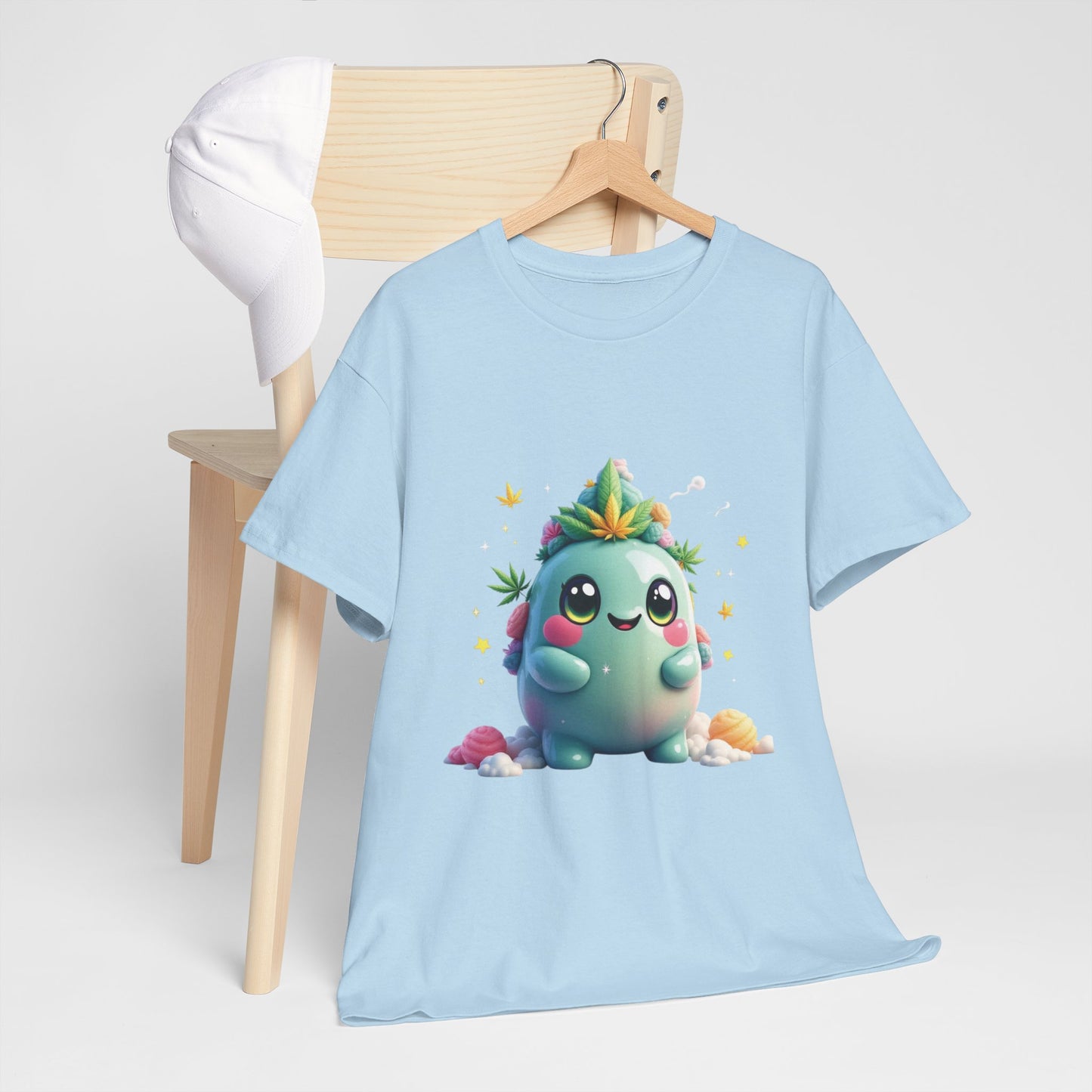 Cute 420 Character T-Shirt — Kawaii Succulent Tee