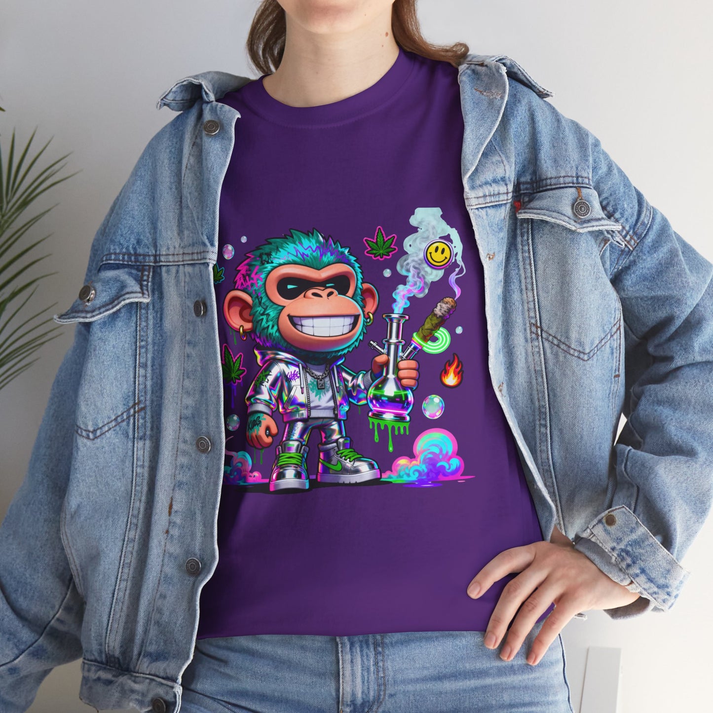Monkey Astronaut Tee — Colorful Space Ape Graphic T‑Shirt