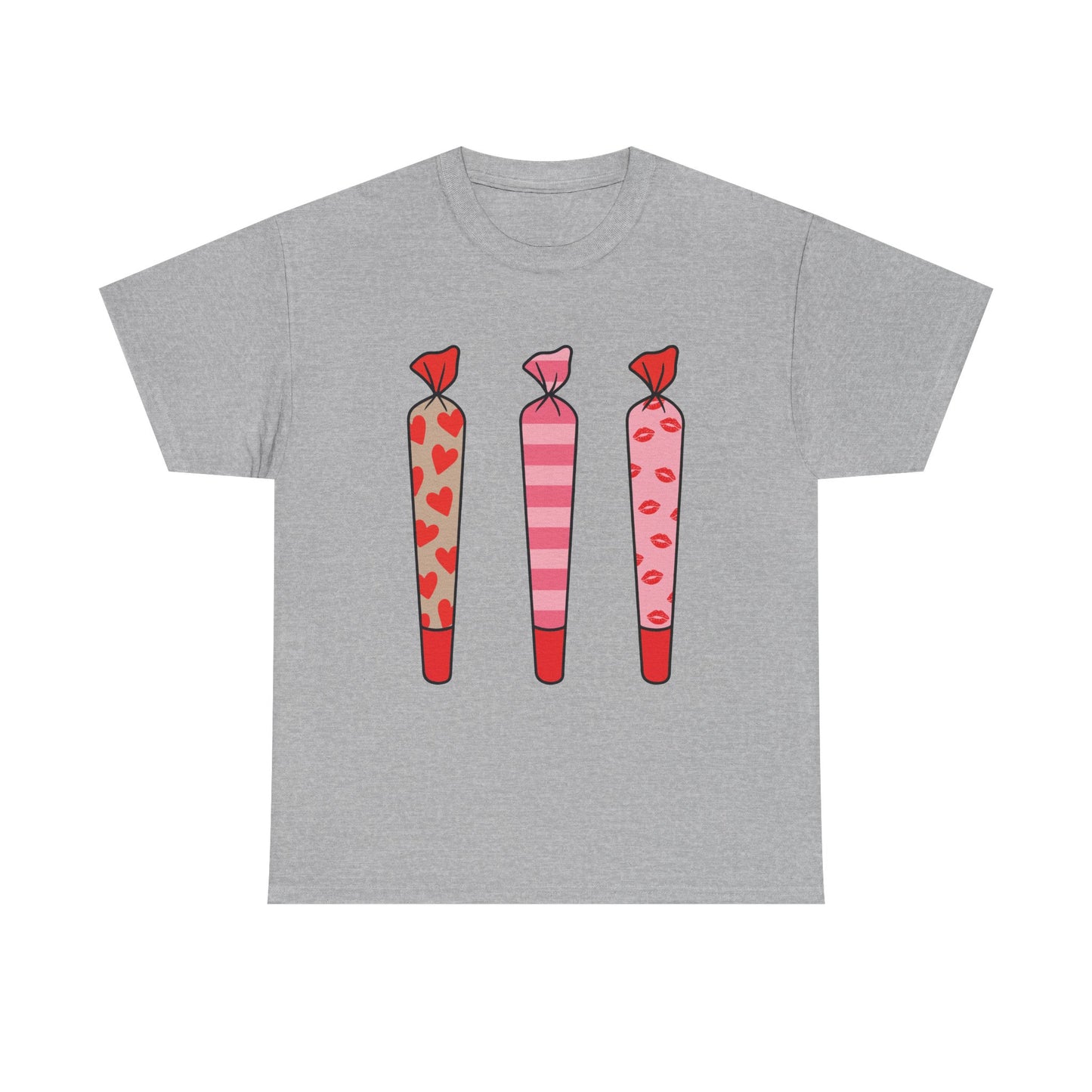 Valentine Joints Tee — Cute Pink Heart Joint Graphic T-Shirt