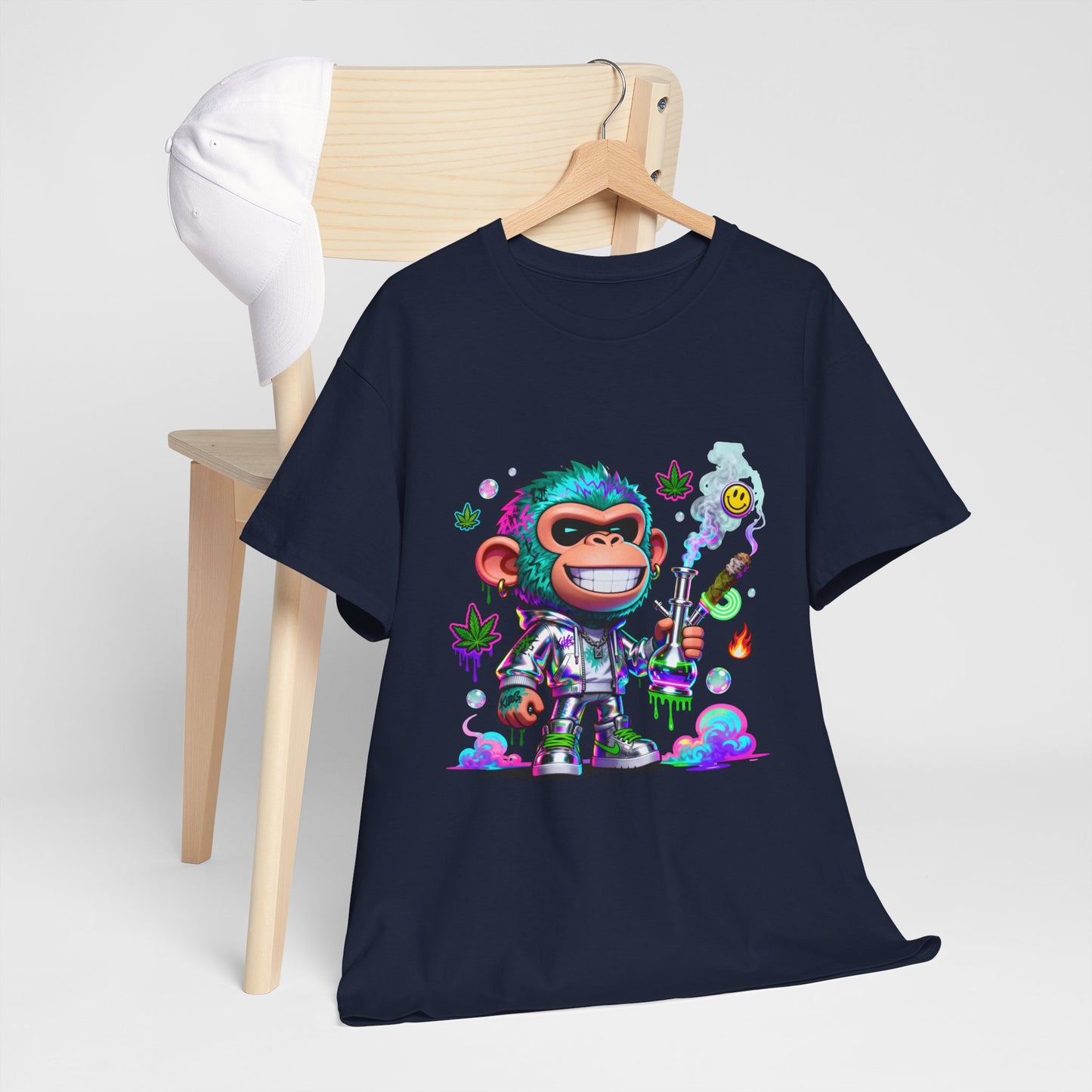Monkey Astronaut Tee — Colorful Space Ape Graphic T‑Shirt