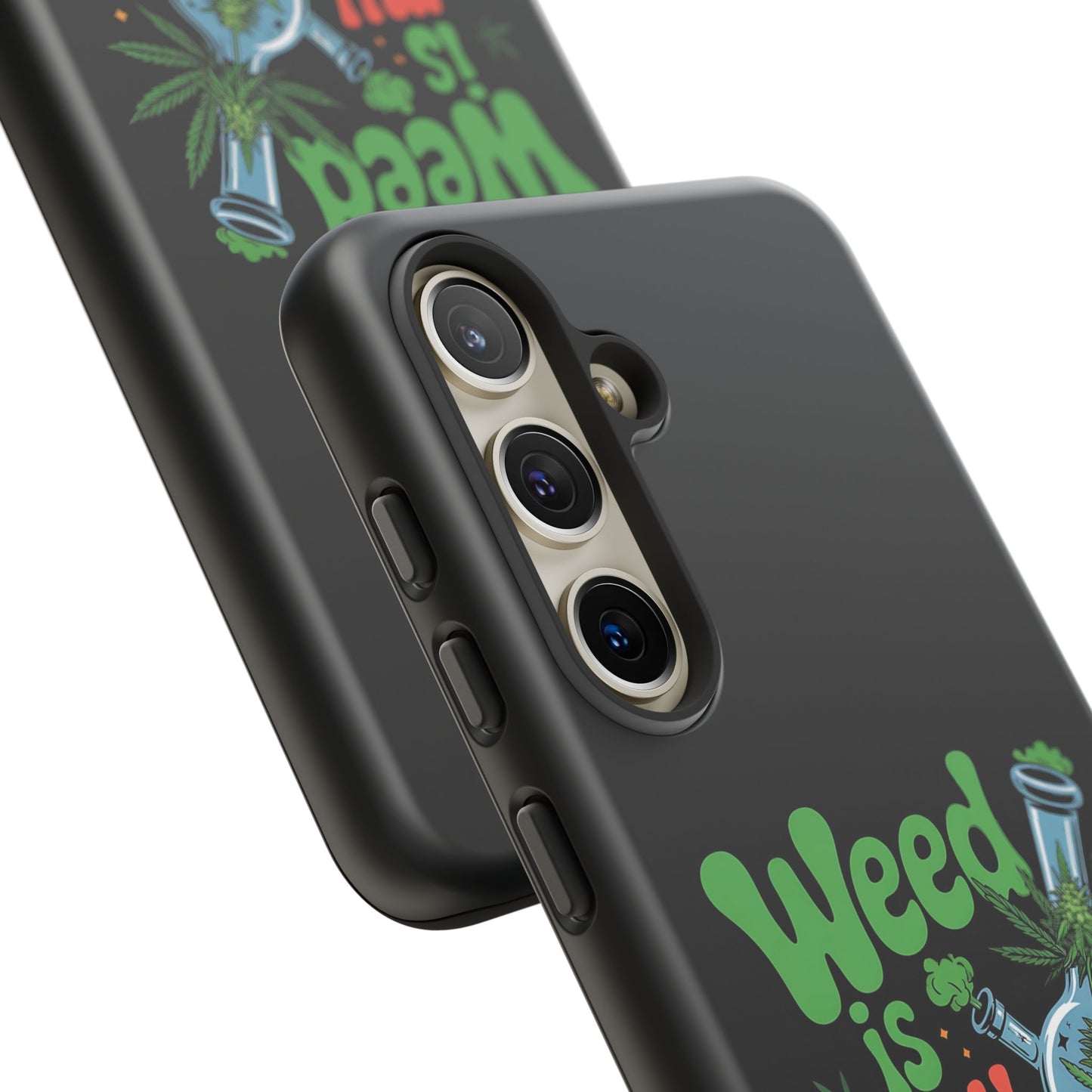 Phone Case — "Weed Is My Therapy" Retro Cannabis Design