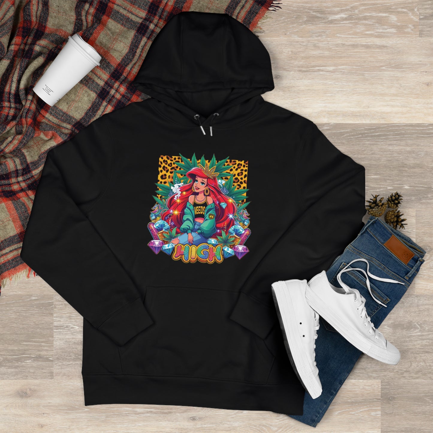 King Graphic Hoodie — 'Stoned and Boujee' Colorful Royal Queen Streetwear