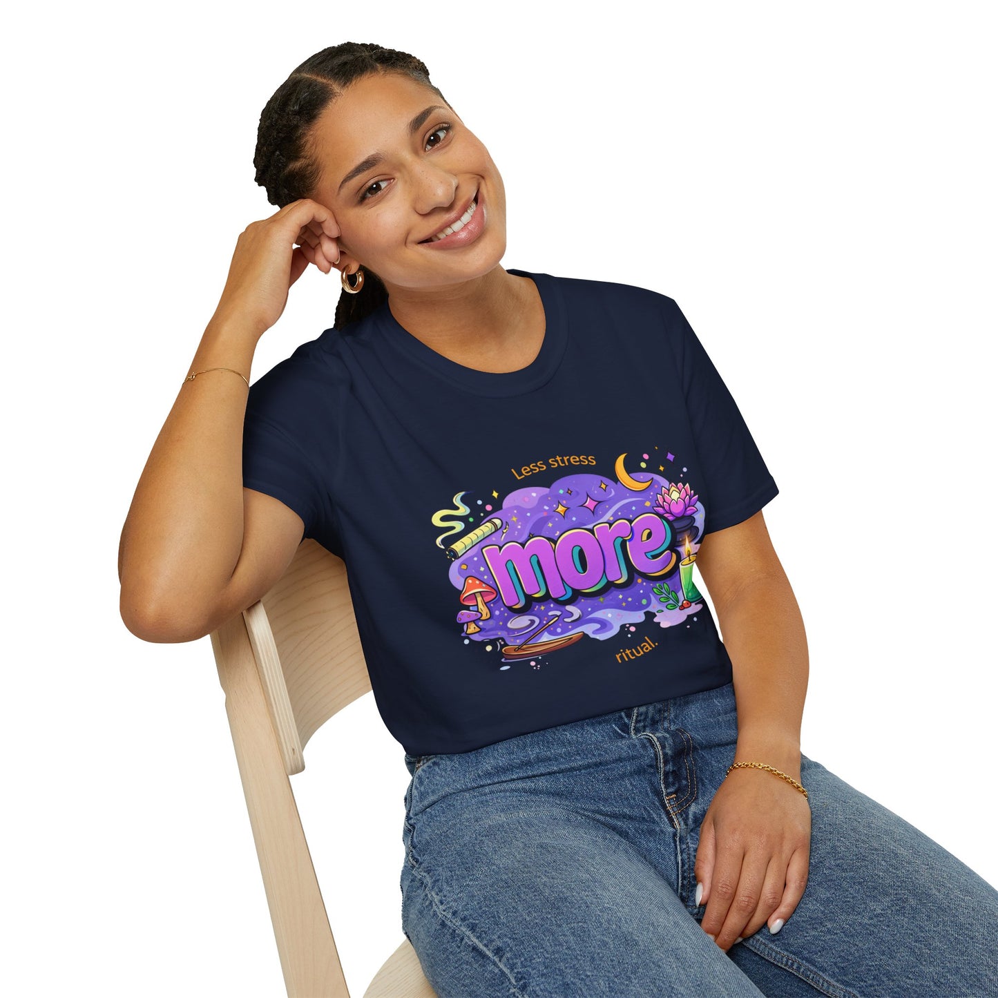 More Rituals Graphic T-Shirt — Whimsical Nighttime Mushroom Design