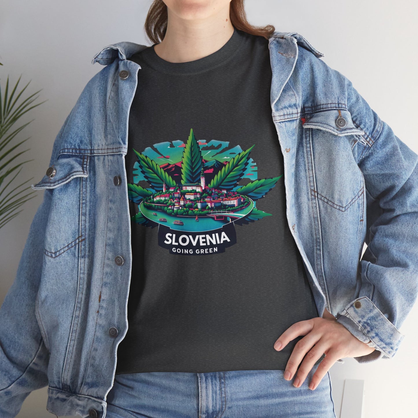 Slovenia is Going Green Heavy Cotton Tee