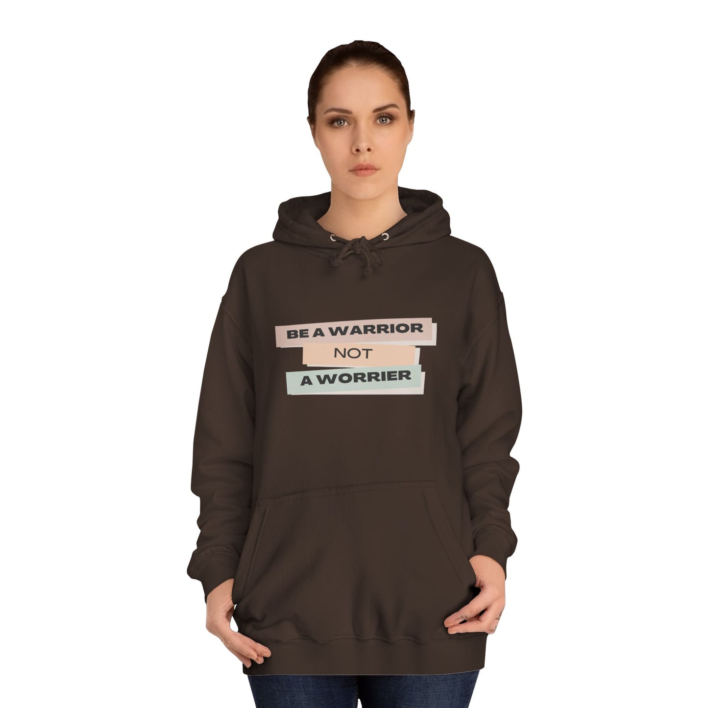 Unisex College Hoodie with Motivational Saying