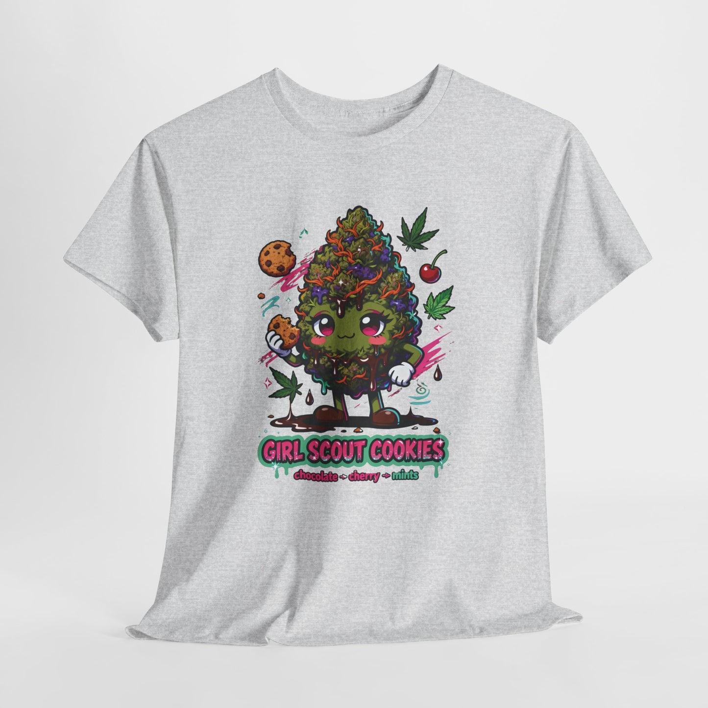 Girl Scout Cookies 420 Tee — Cute Bud Character Graphic T-Shirt
